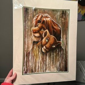 Disney Lion King print in matting.